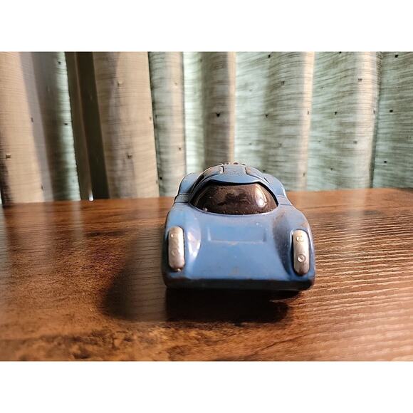 Vintage Tonka Friction Coyote Ferrari Blue Pressed Steel Car #6 - Japan Porsche - Picture 2 of 9